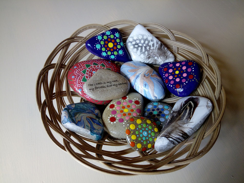 Sophie's Hand Decorated Pebbles